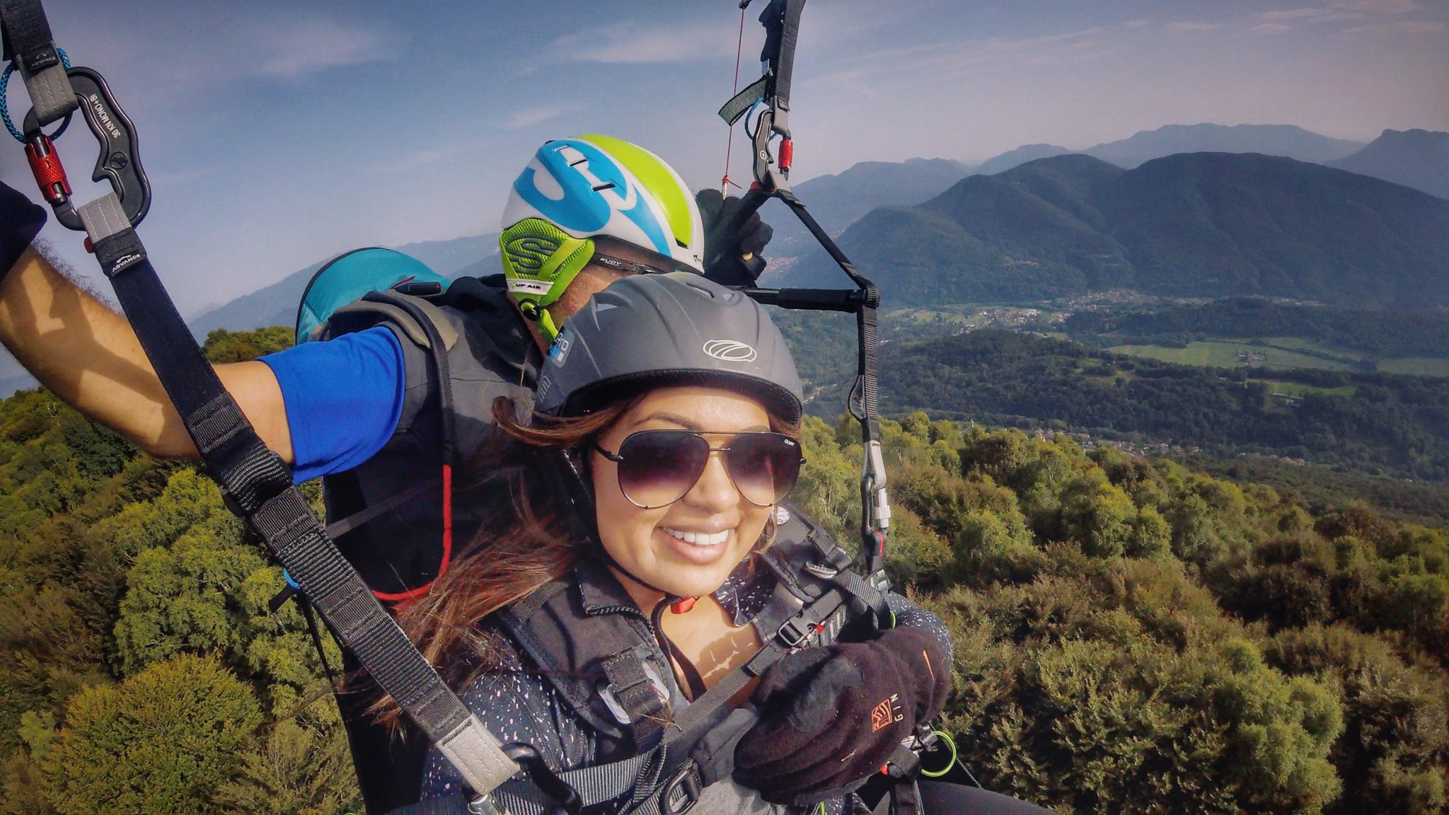 My first time paragliding with FlyTicino