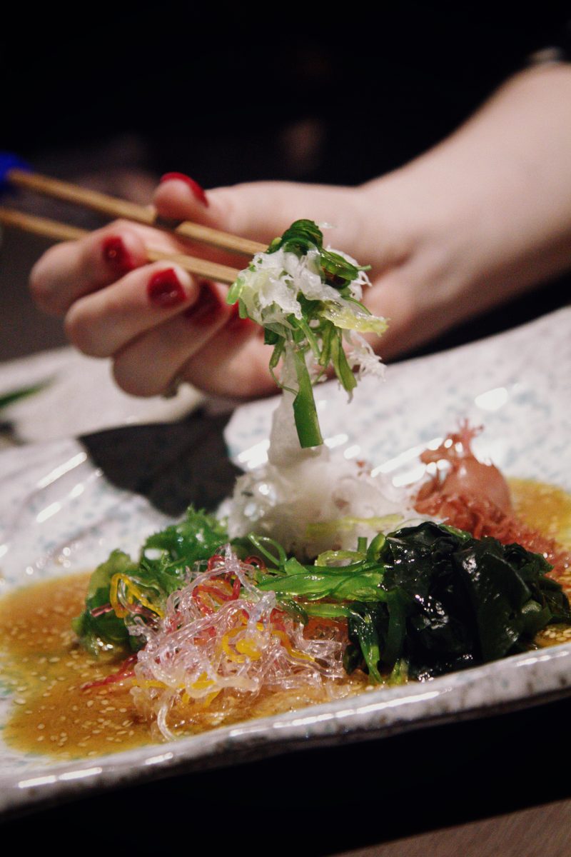 EAWEED SALAD WITH MISO DRESSING